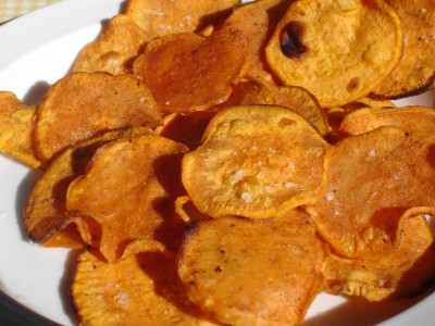 Honey Glazed Sweet Potato Chips